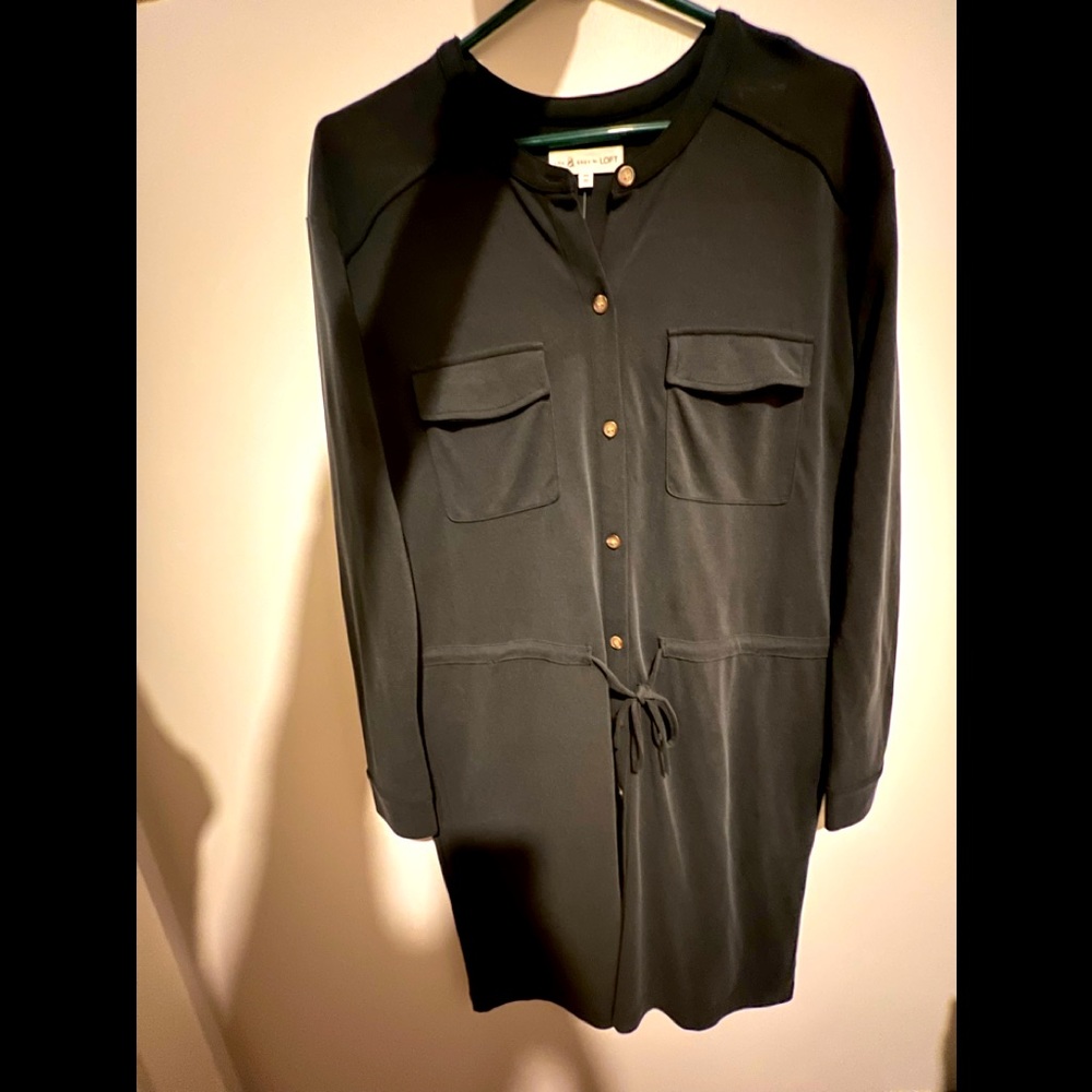 Lou & Grey Button Tie Dress